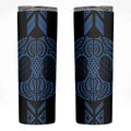 Kikorangi Maori Ta Moko Poutama Art Skinny Tumbler