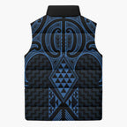 Kikorangi Maori Ta Moko Poutama Art Sleeveless Puffer Jacket - Aussie Hoodie