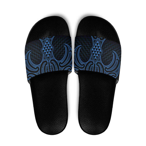 Kikorangi Maori Ta Moko Poutama Art Slide Sandals - Aussie Hoodie