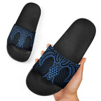 Kikorangi Maori Ta Moko Poutama Art Slide Sandals - Aussie Hoodie