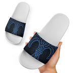 Kikorangi Maori Ta Moko Poutama Art Slide Sandals - Aussie Hoodie