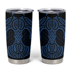 Kikorangi Maori Ta Moko Poutama Art Tumbler Cup