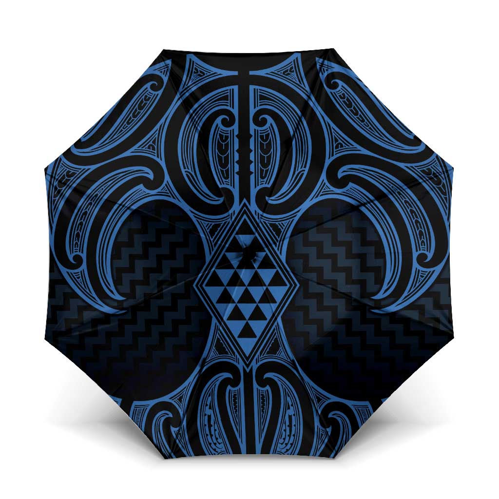 Kikorangi Maori Ta Moko Poutama Art Umbrella - Aussie Hoodie