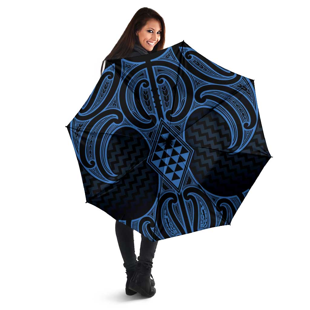 Kikorangi Maori Ta Moko Poutama Art Umbrella - Aussie Hoodie