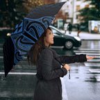 Kikorangi Maori Ta Moko Poutama Art Umbrella - Aussie Hoodie