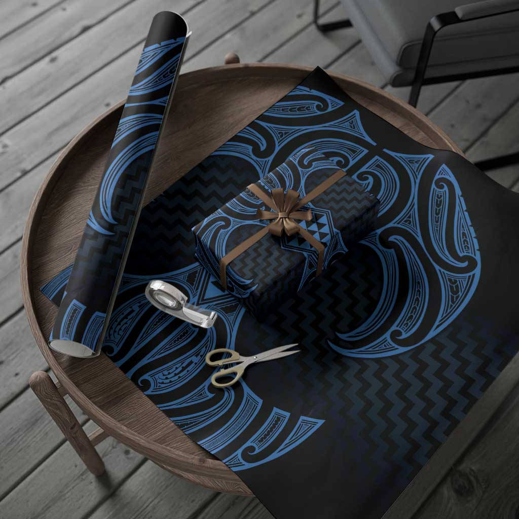 Kikorangi Maori Ta Moko Poutama Art Wrapping Paper - Aussie Hoodie