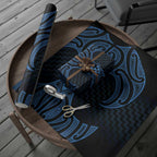 Kikorangi Maori Ta Moko Poutama Art Wrapping Paper - Aussie Hoodie