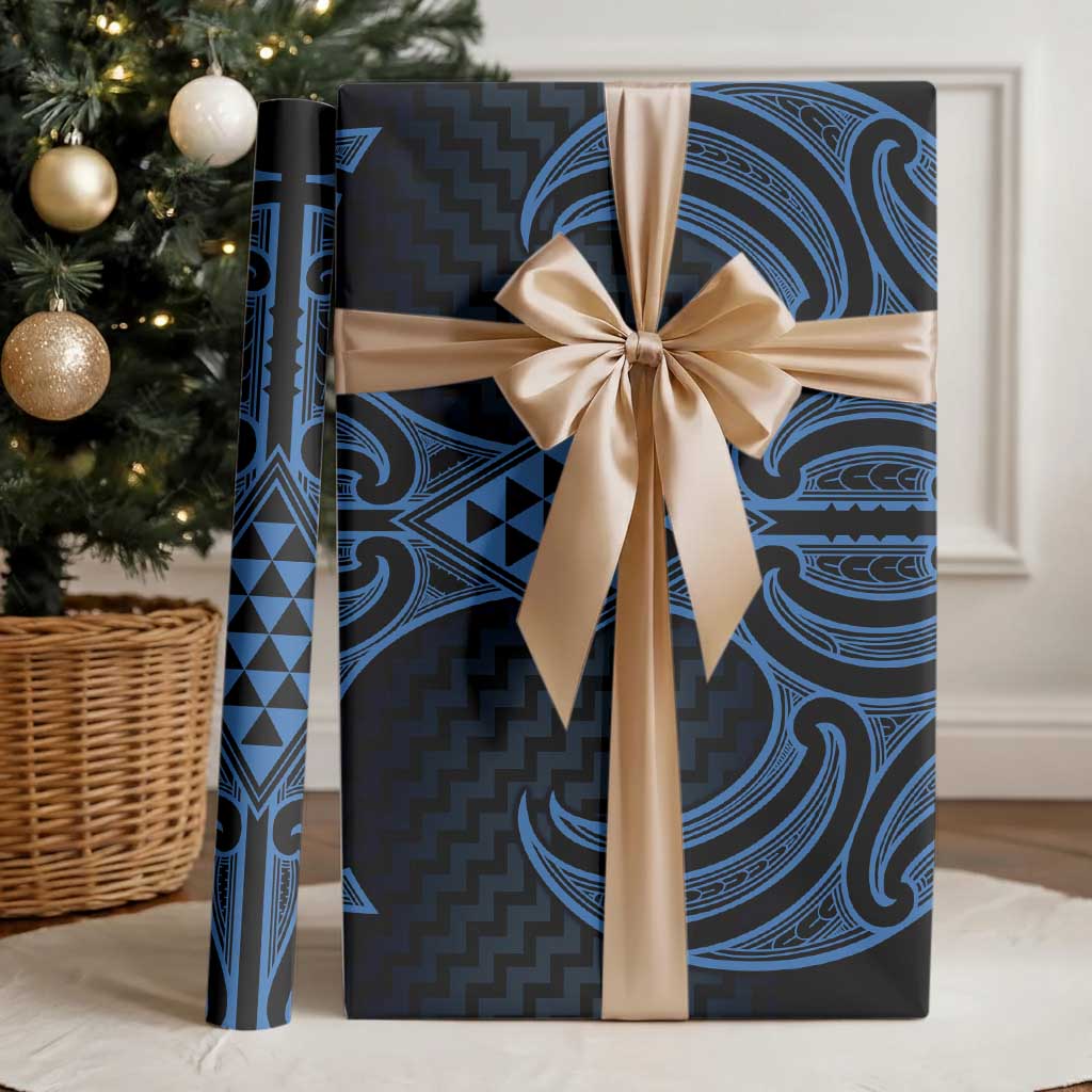 Kikorangi Maori Ta Moko Poutama Art Wrapping Paper - Aussie Hoodie