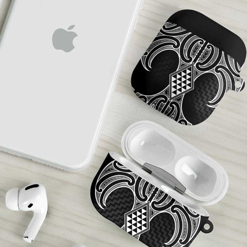 Ma Maori Ta Moko Poutama Art AirPods Case - Aussie Hoodie