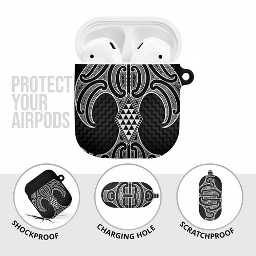 Ma Maori Ta Moko Poutama Art AirPods Case - Aussie Hoodie