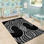 Ma Maori Ta Moko Poutama Art Area Rug