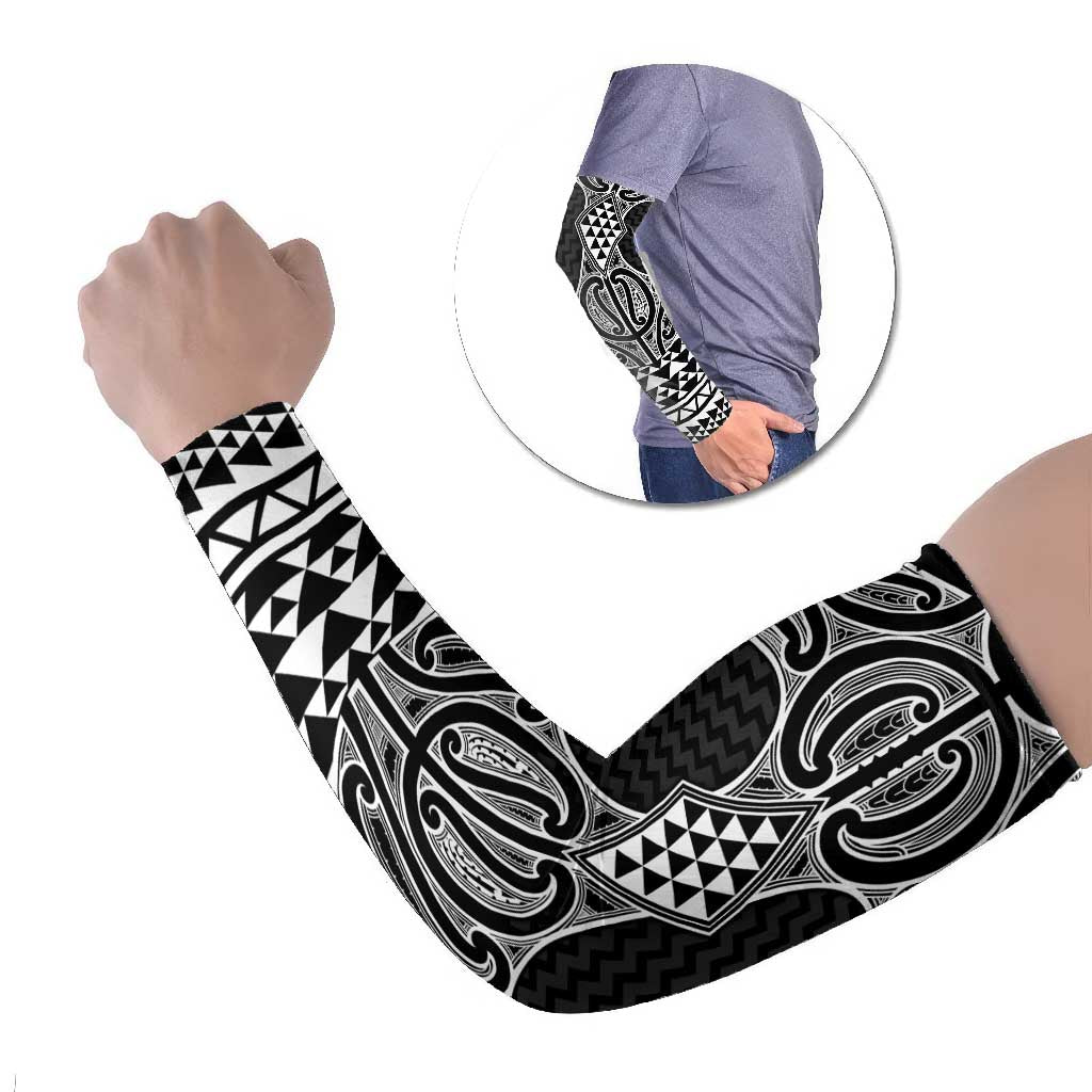 Ma Maori Ta Moko Poutama Art Arm Sleeves - Aussie Hoodie