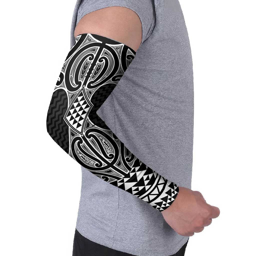 Ma Maori Ta Moko Poutama Art Arm Sleeves - Aussie Hoodie