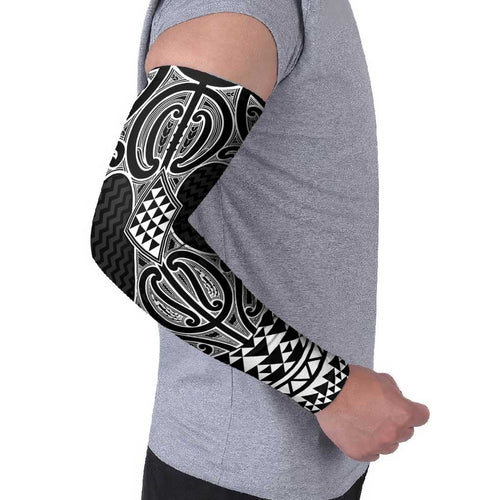 Ma Maori Ta Moko Poutama Art Arm Sleeves - Aussie Hoodie