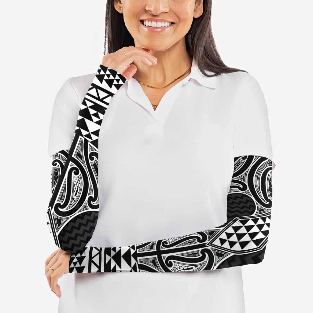 Ma Maori Ta Moko Poutama Art Arm Sleeves - Aussie Hoodie