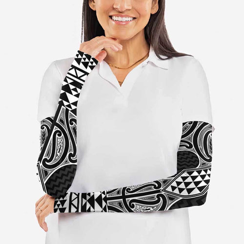 Ma Maori Ta Moko Poutama Art Arm Sleeves - Aussie Hoodie