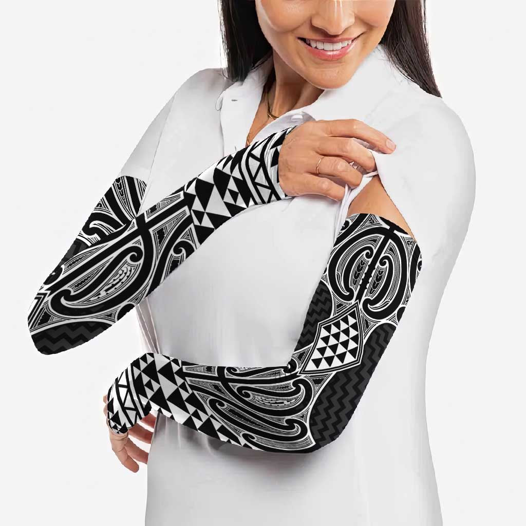 Ma Maori Ta Moko Poutama Art Arm Sleeves - Aussie Hoodie