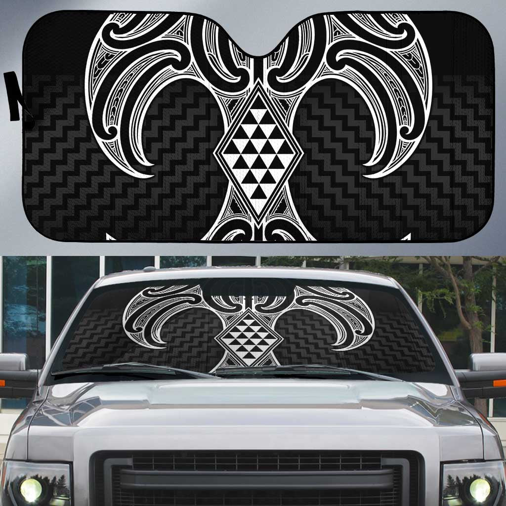 Ma Maori Ta Moko Poutama Art Auto Sun Shade - Aussie Hoodie
