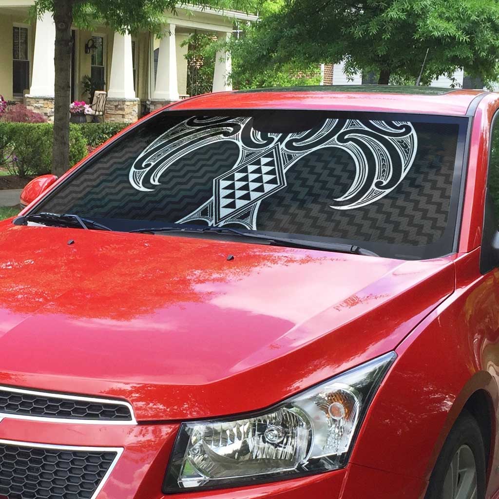 Ma Maori Ta Moko Poutama Art Auto Sun Shade - Aussie Hoodie