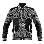 Ma Maori Ta Moko Poutama Art Baseball Jacket