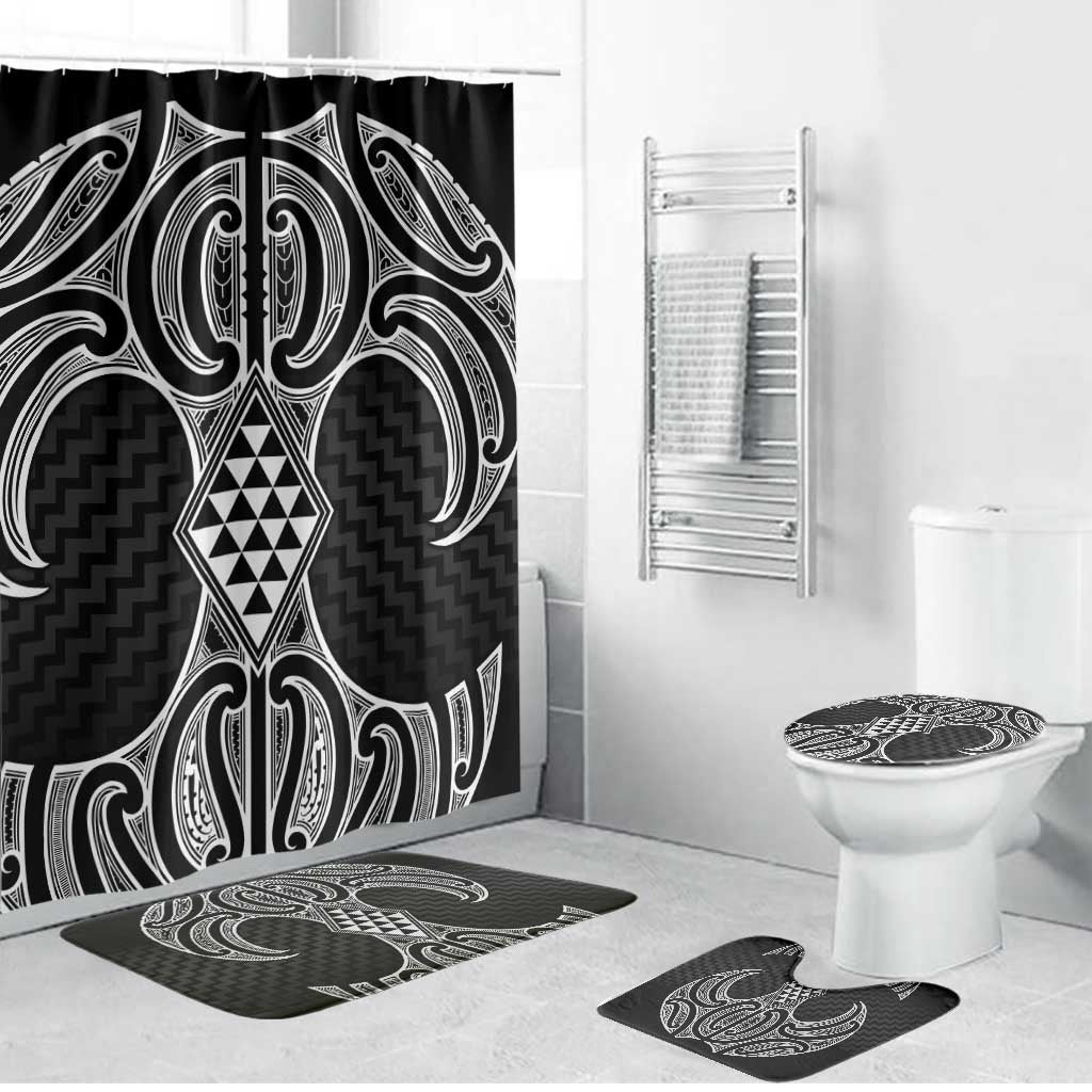 Ma Maori Ta Moko Poutama Art Bathroom Set - Aussie Hoodie