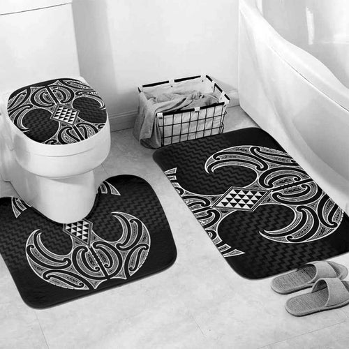 Ma Maori Ta Moko Poutama Art Bathroom Set - Aussie Hoodie