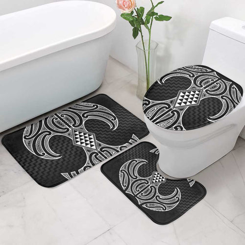 Ma Maori Ta Moko Poutama Art Bathroom Set - Aussie Hoodie