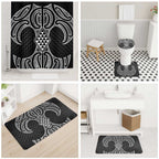 Ma Maori Ta Moko Poutama Art Bathroom Set - Aussie Hoodie