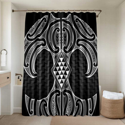 Ma Maori Ta Moko Poutama Art Bathroom Set - Aussie Hoodie