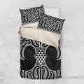Ma Maori Ta Moko Poutama Art Bedding Set