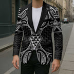 Ma Maori Ta Moko Poutama Art Blazer - Aussie Hoodie