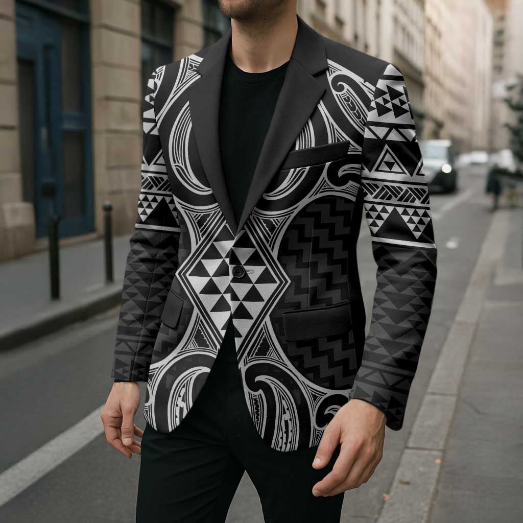 Ma Maori Ta Moko Poutama Art Blazer - Aussie Hoodie