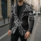 Ma Maori Ta Moko Poutama Art Blazer - Aussie Hoodie