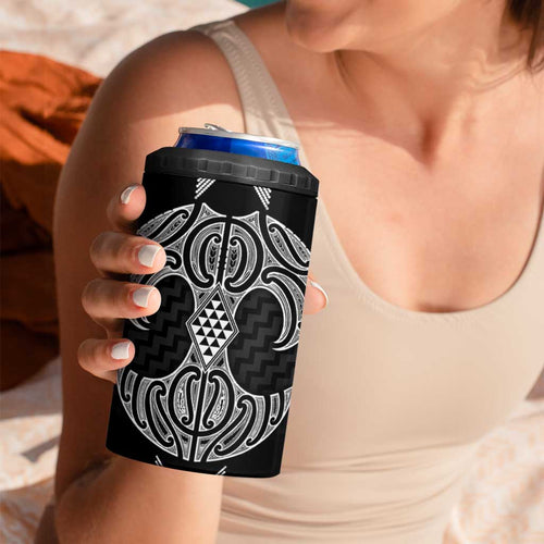 Ma Maori Ta Moko Poutama Art 4 in 1 Can Cooler Tumbler