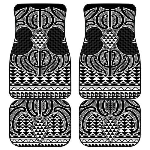 Ma Maori Ta Moko Poutama Art Car Mats