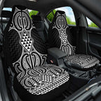 Ma Maori Ta Moko Poutama Art Car Seat Cover