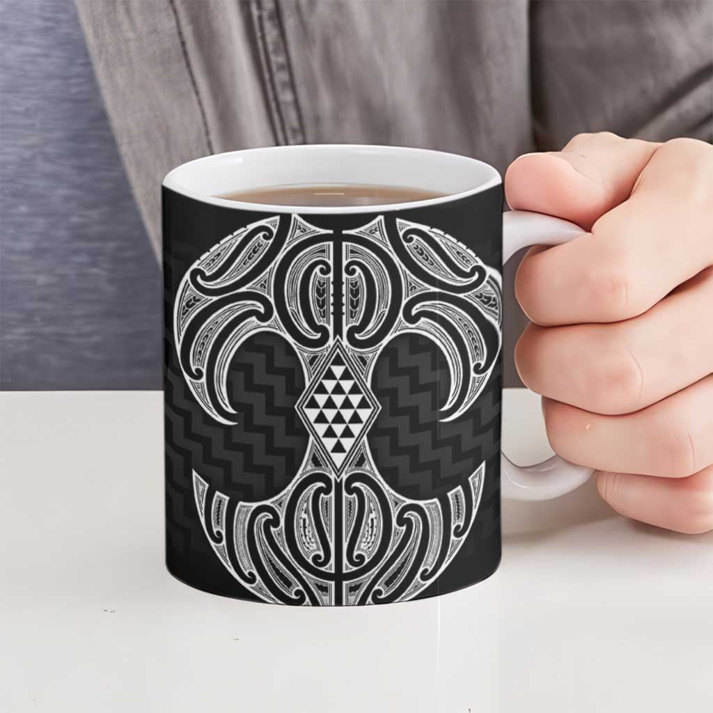 Ma Maori Ta Moko Poutama Art Ceramic Mug - Aussie Hoodie