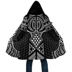 Ma Maori Ta Moko Poutama Art Cloak - Aussie Hoodie