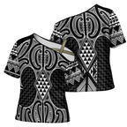 Ma Maori Ta Moko Poutama Art Cross Shoulder Shirt - Aussie Hoodie