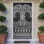 Ma Maori Ta Moko Poutama Art Door Cover - Aussie Hoodie