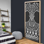 Ma Maori Ta Moko Poutama Art Door Cover - Aussie Hoodie