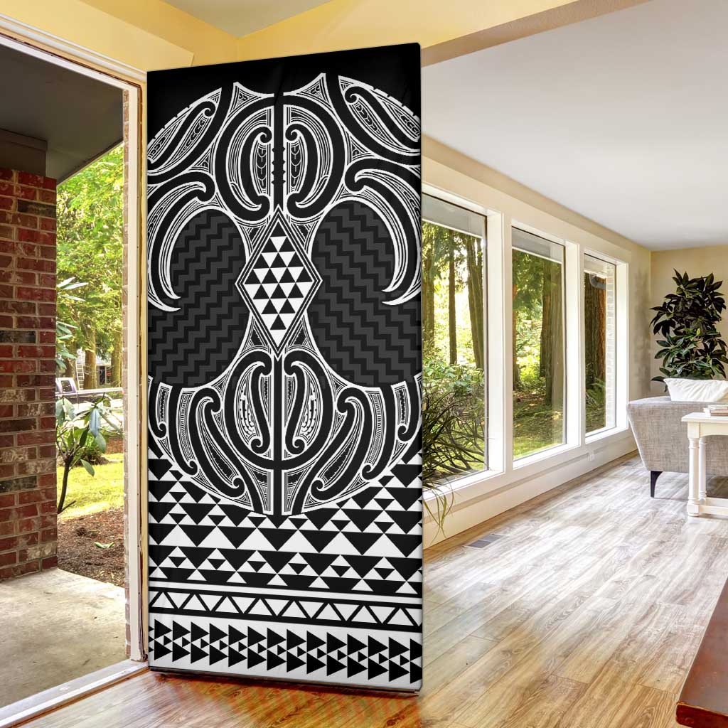 Ma Maori Ta Moko Poutama Art Door Cover - Aussie Hoodie