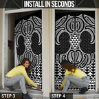 Ma Maori Ta Moko Poutama Art Door Cover - Aussie Hoodie