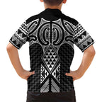 Ma Maori Ta Moko Poutama Art Family Matching Puletasi and Hawaiian Shirt