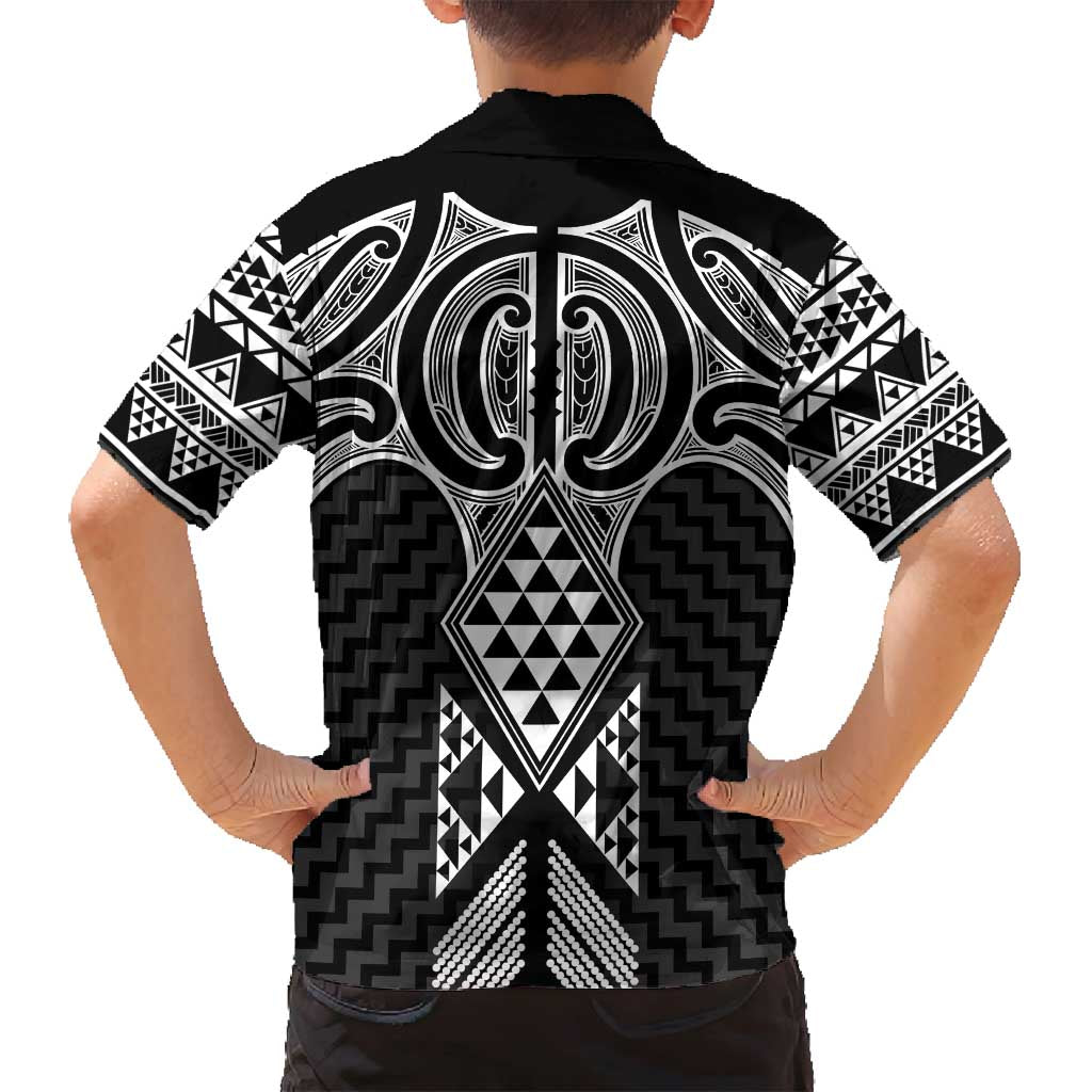 Ma Maori Ta Moko Poutama Art Family Matching Puletasi and Hawaiian Shirt