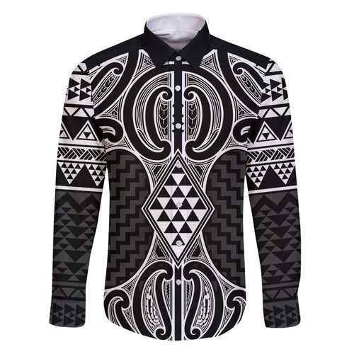 Ma Maori Ta Moko Poutama Art Family Matching Puletasi and Hawaiian Shirt