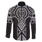 Ma Maori Ta Moko Poutama Art Family Matching Short Sleeve Bodycon Dress and Hawaiian Shirt