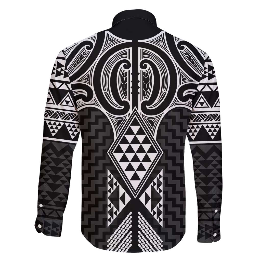 Ma Maori Ta Moko Poutama Art Family Matching Tank Maxi Dress and Hawaiian Shirt
