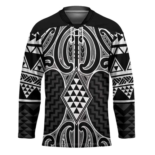 Ma Maori Ta Moko Poutama Art Hockey Jersey - Aussie Hoodie