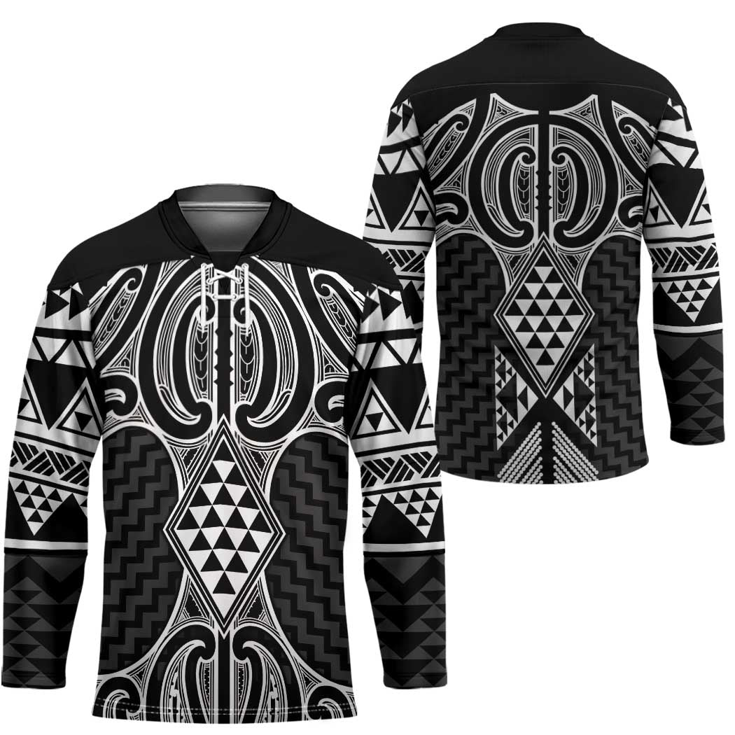 Ma Maori Ta Moko Poutama Art Hockey Jersey - Aussie Hoodie